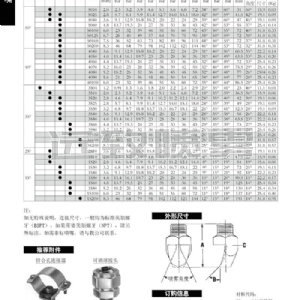 高冲击力扇形喷嘴P系列