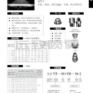 槽缝式扇形喷嘴TB型