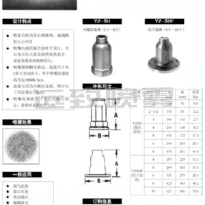 大流量实心锥形喷嘴--SH系列