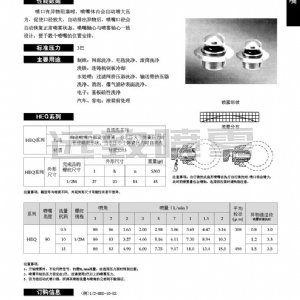 自清式扇形喷嘴--HEQ系列