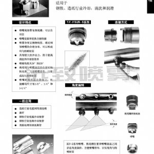 带燕尾槽扇形喷嘴--FSUN系列