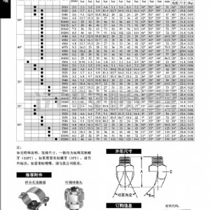 高冲击力扇形喷嘴--P系列