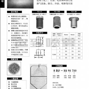 超大流量实心圆锥形喷嘴--YZR系列