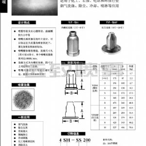 大流量实心锥形喷嘴--YZSH系列