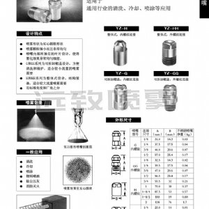 通用实心锥形喷嘴--H/G系列