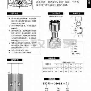 旋转槽罐清洗喷嘴--18250系列